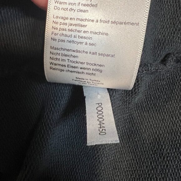 Anine Bing Jace Viper Sweatshirt in Washed Black Size Large - Picture 9 of 10